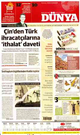  ASELSAN GENEL MÜDÜRÜ HALUK GÖRGÜN: Çin'den Türk ihracatçılarına "ithalat' daveti "1. Çin Uluslararası İthalat Fuarı” 5-10...