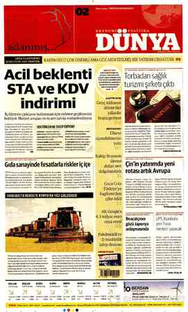  adanmış.. ARYA PLATFORMU KURUCUSU AHU SERTER: Acil beklenti STA ve KDV indirimi İş dünyası çarkların hızlanması için eyleme