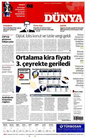  —— Yarını Kodlayanlar yapay zeka için çalışacak SAYFA/O7 ERDOĞAN'DEN SERT YANIT: CHP'li ile görüşmem külliyen yalan...