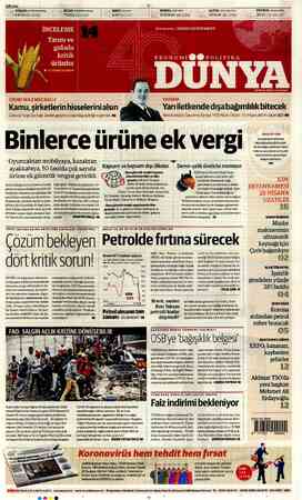 ABONE Sit DOLAR crcMBDivizSatış) * EURO (rcMBDövizSatış) REPO (Gecelik) BORSA GHsT100) ALTIN GAB-Dolar/Ons) PETROL...