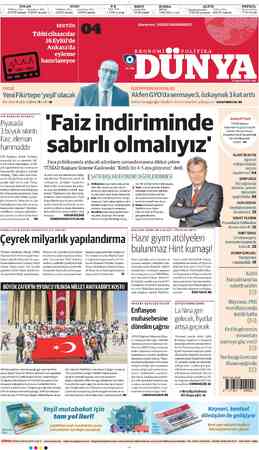  DOLAR TCMBSatış (Dün) Serbest Piyasa (Dün) 8.37729 (8.3948) | 8.3980 (8.4180) | ” EURO €/$ W / 'TCMBSatış (Dün) Serbest...