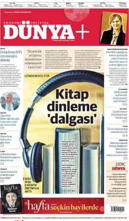  DOLAR TCMBSatış (Dün) — | SerbestPiyasa (Dün) 8.8628 (8.8945) | 8.8350 (8.8650) EURO / TCMBSatış (Dün) —— | SerbestPiyasa...