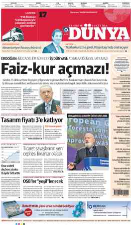 L DOLAR TCMBSatış (Dün) 10,4180(10.1854) SerbestPiyasa (Dün) 10.6200(10.2600) EURO TCMBSatış (Dün) 7 Serbest Piyasa (Dün)...