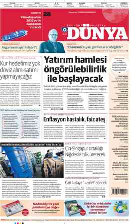  DOLAR TCMBSatış (Dün) 12.2439(11.8515) Asgarisermaye1milyarTL / Faaliyetleri düzenleyen yönetmelik yayımlandı /13 |...