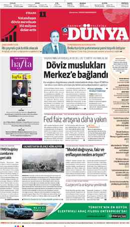  DOLAR EURO €/$ /) TCMBSatış (Dün) Serbest Piyasa (Dün) TCMBSatış (Dün) Serbest Piyasa (Dün) Parite (Dün) 13.6598 (13.3928) /