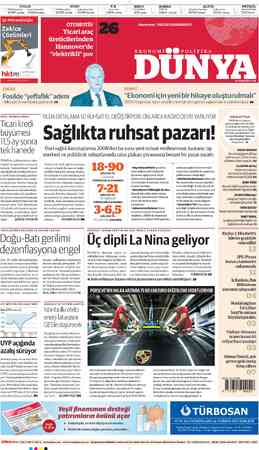  DOLAR EURO €/$ 7 TCMBSatış(dün) Serbest Piyasa (dün) | TCMBSatış(dün) Serbest Piyasa(dün) Parite (dün) 18.2987 (18.2802) |