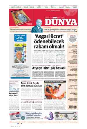  DOLAR EURO €/$ W -REPO BORSA ALTIN PETROL TCMBSatış (Dün) Serbest Piyasa (Dün) | TCMBSatış (Dün) Serbest Piyasa (Dün) Parite