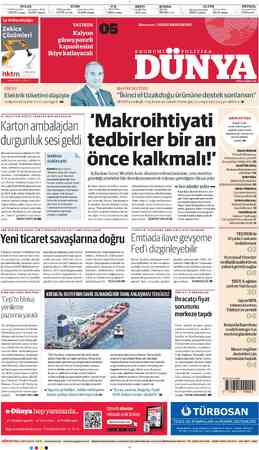  Hİ DOLAR ; EURO " €/$ REPO BORSA ALTIN PETROL 'W TCMBSatış (Dün) Serbest Piyasa (Dün) TCMBSatış (Dün) | Serbest Piyasa (Dün)