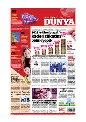  Almanlar sigorta şirketi Kazaklar banka peşinde KğMG Perspektifinden irleşme ve Satın Al- ma Trendleri Raporuna göre 2024'te
