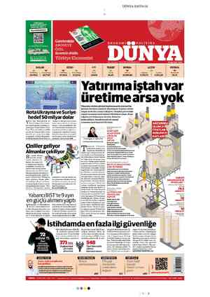  DÜNYA SAYFA 01 &4 BİNİ AŞKIN KOOPERATİF MARKET SATIŞ NOKTASIYLA EKONOMİ©EPrOLİTİKA ABONEYE (OYANIR ücretsiz ekidir. Türkiye