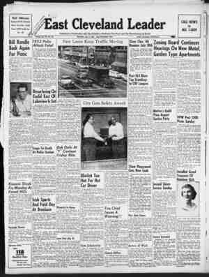 East Cleveland Leader Newspaper July 9, 1953 kapağı