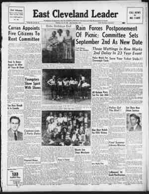 East Cleveland Leader Newspaper July 23, 1953 kapağı
