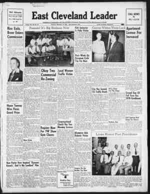 East Cleveland Leader Newspaper September 10, 1953 kapağı
