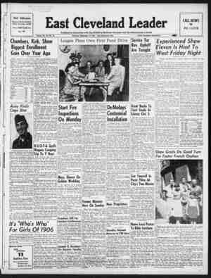East Cleveland Leader Newspaper September 17, 1953 kapağı
