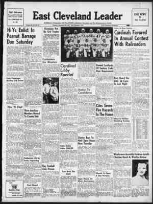 East Cleveland Leader Newspaper September 24, 1953 kapağı