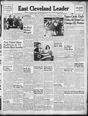 East Cleveland Leader Newspaper November 5, 1953 kapağı