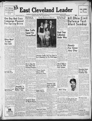 East Cleveland Leader Newspaper December 3, 1953 kapağı