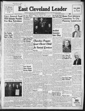 East Cleveland Leader Newspaper December 17, 1953 kapağı