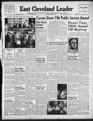 East Cleveland Leader Newspaper February 4, 1954 kapağı