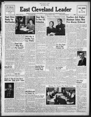 East Cleveland Leader Newspaper February 11, 1954 kapağı