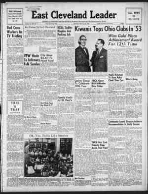 East Cleveland Leader Newspaper February 18, 1954 kapağı