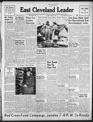 East Cleveland Leader Newspaper February 25, 1954 kapağı