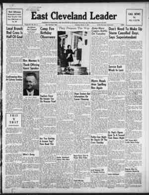 East Cleveland Leader Newspaper March 11, 1954 kapağı