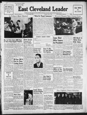East Cleveland Leader Newspaper May 6, 1954 kapağı