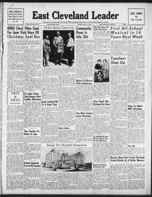 East Cleveland Leader Newspaper May 13, 1954 kapağı