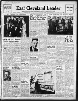 East Cleveland Leader Newspaper May 20, 1954 kapağı