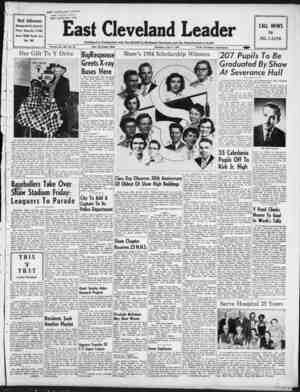East Cleveland Leader Newspaper June 3, 1954 kapağı