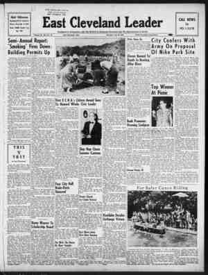 East Cleveland Leader Newspaper July 29, 1954 kapağı