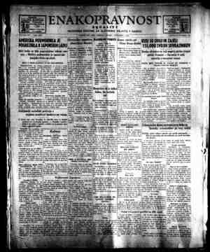 Enakopravnost Newspaper December 1, 1942 kapağı