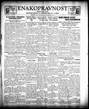 Enakopravnost Newspaper December 30, 1942 kapağı