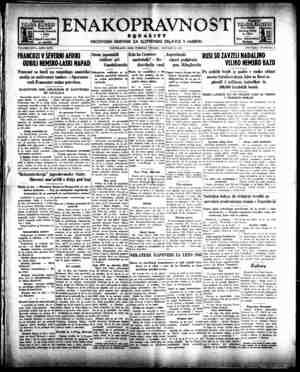 Enakopravnost Gazetesi 5 Ocak 1943 kapağı
