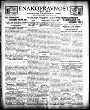Enakopravnost Gazetesi 6 Ocak 1943 kapağı
