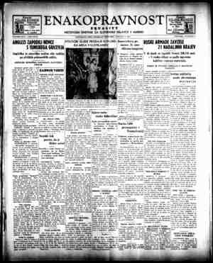 Enakopravnost Gazetesi 7 Ocak 1943 kapağı