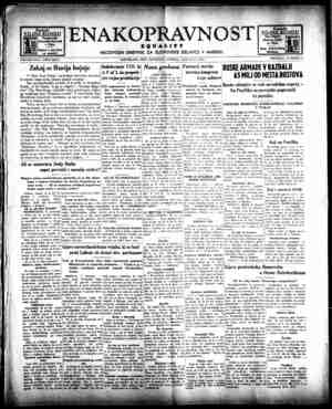 Enakopravnost Newspaper January 9, 1943 kapağı