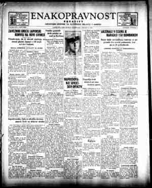 Enakopravnost Gazetesi 11 Ocak 1943 kapağı
