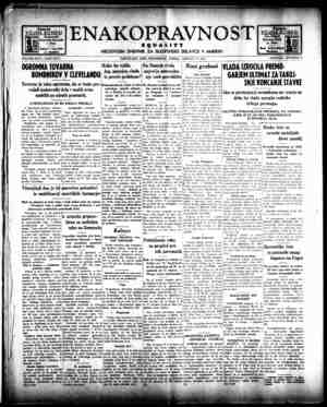 Enakopravnost Gazetesi 13 Ocak 1943 kapağı
