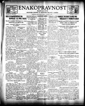 Enakopravnost Gazetesi 15 Ocak 1943 kapağı