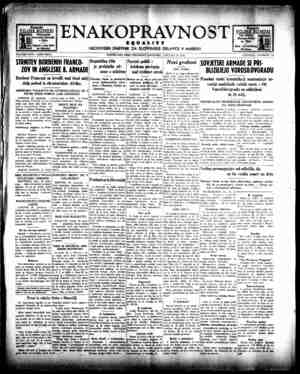 Enakopravnost Gazetesi 21 Ocak 1943 kapağı