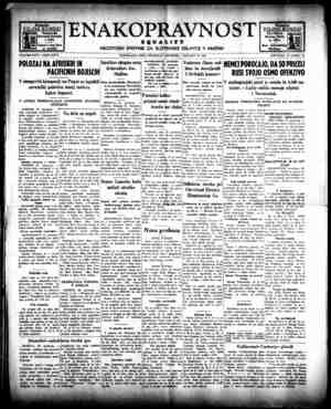 Enakopravnost Gazetesi 28 Ocak 1943 kapağı