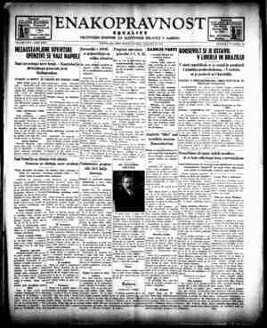 Enakopravnost Newspaper January 29, 1943 kapağı
