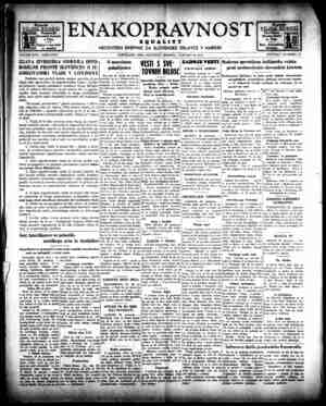 Enakopravnost Gazetesi 30 Ocak 1943 kapağı