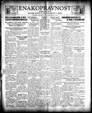 Enakopravnost Gazetesi 1 Şubat 1943 kapağı