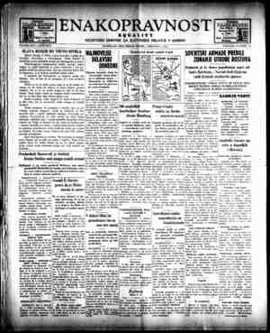 Enakopravnost Gazetesi 5 Şubat 1943 kapağı