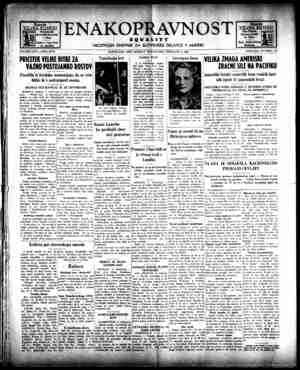 Enakopravnost Gazetesi 8 Şubat 1943 kapağı
