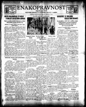 Enakopravnost Gazetesi 13 Şubat 1943 kapağı