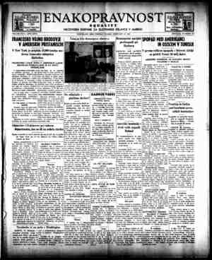 Enakopravnost Gazetesi 16 Şubat 1943 kapağı